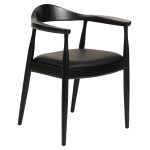 ΠΟΛΥΘΡΟΝΑ ΤΡΑΠΕΖΑΡΙΑΣ ADOR HM9948.02 RUBBERWOOD ΚΑΙ PU-ΜΑΥΡΟ 62x54x76,