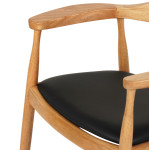 ΠΟΛΥΘΡΟΝΑ ΤΡΑΠΕΖΑΡΙΑΣ ADOR HM9948.01 RUBBERWOOD ΣΕ ΟΑΚ ΚΑΙ ΜΑΥΡΟ PU 62