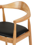 ΠΟΛΥΘΡΟΝΑ ΤΡΑΠΕΖΑΡΙΑΣ ADOR HM9948.01 RUBBERWOOD ΣΕ ΟΑΚ ΚΑΙ ΜΑΥΡΟ PU 62