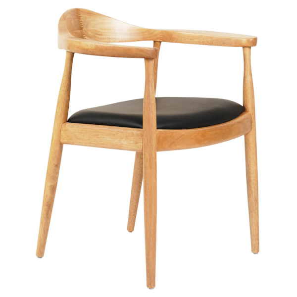 ΠΟΛΥΘΡΟΝΑ ΤΡΑΠΕΖΑΡΙΑΣ ADOR HM9948.01 RUBBERWOOD ΣΕ ΟΑΚ ΚΑΙ ΜΑΥΡΟ PU 62