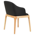 ΠΟΛΥΘΡΟΝΑ ΤΡΑΠΕΖΑΡΙΑΣ FURLAN HM9949.01 RUBBERWOOD ΣΕ ΟΑΚ-ΜΑΥΡΟ PU 54,5