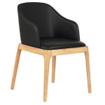 ΠΟΛΥΘΡΟΝΑ ΤΡΑΠΕΖΑΡΙΑΣ FURLAN HM9949.01 RUBBERWOOD ΣΕ ΟΑΚ-ΜΑΥΡΟ PU 54,5