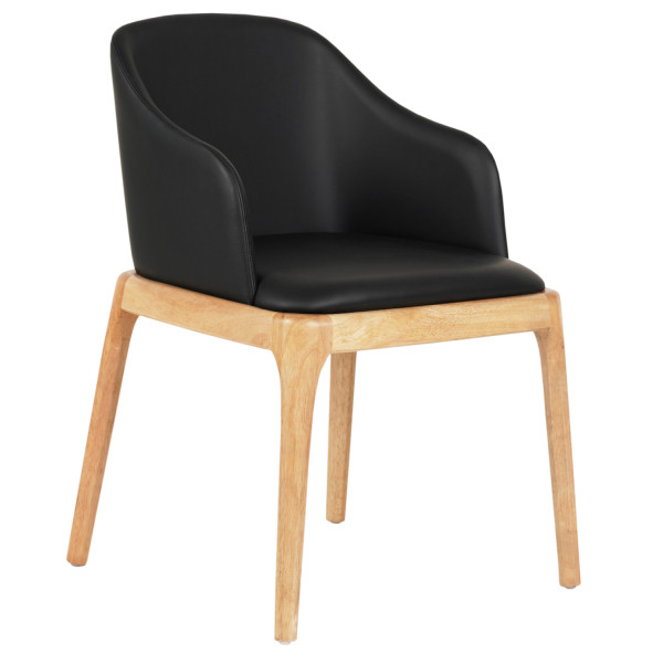 ΠΟΛΥΘΡΟΝΑ ΤΡΑΠΕΖΑΡΙΑΣ FURLAN HM9949.01 RUBBERWOOD ΣΕ ΟΑΚ-ΜΑΥΡΟ PU 54,5