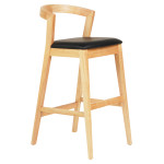 ΣΚΑΜΠΟ ΜΠΑΡ NAMI HM9952.01 RUBBERWOOD ΣΕ ΟΑΚ-ΜΑΥΡΟ PU 47,5x59x102,5Υεκ