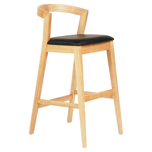 ΣΚΑΜΠΟ ΜΠΑΡ NAMI HM9952.01 RUBBERWOOD ΣΕ ΟΑΚ-ΜΑΥΡΟ PU 47,5x59x102,5Υεκ