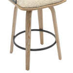 ΣΚΑΜΠΟ ΜΠΑΡ JUDI HM9985.01 WHITE WASH Κ.Π.-ΜΑΥΡΟ ΜΕΤΑΛΛΟ-ΜΠΕΖ ΥΦΑΣΜΑ 4
