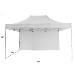 GAZEBO ΕΠΑΓΓΕΛΜΑΤΙΚΟ ΒΑΡΕΩΣ ΤΥΠΟΥ CRESSEN HM6305 ΠΤΥΣΣΟΜΕΝΟ ΑΛΟΥΜΙΝΙΟΥ