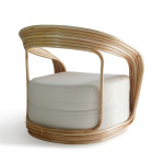 ΠΟΛΥΘΡΟΝΑ DUCHESS ΑΠΟ RATTAN ΦΥΣΙΚΟ-ΕΚΡΟΥ ΜΑΞΙΛΑΡΙ HM9478 81x59x70Y εκ