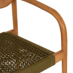 ΠΟΛΥΘΡΟΝΑ OSLO HM9636.05 ΞΥΛΟ TEAK ΦΥΣΙΚΟ & ΠΡΑΣΙΝΟ ΣΧΟΙΝΙ 55x54x80Yεκ