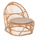 ΠΟΛΥΘΡΟΝΑ ENTROPY HM9840.01 RATTAN ΦΥΣΙΚΟ ΜΕ ΕΚΡΟΥ ΜΑΞΙΛΑΡΙ 80x97x85Υε