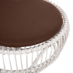 ΠΟΛΥΘΡΟΝΑ ENTROPY HM9840.02 RATTAN ΛΕΥΚΟ ΜΕ ΚΑΦΕ ΜΑΞΙΛΑΡΙ 80x97x85Υεκ.