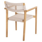 ΠΟΛΥΘΡΟΝΑ CHARLOTTE HM9637.07 ΞΥΛΟ TEAK ΦΥΣΙΚΟ & ΜΠΕΖ ΣΧΟΙΝΙ 58x61x81Y