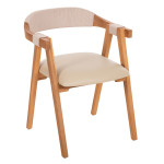 ΠΟΛΥΘΡΟΝΑ RIMINI HM9867.07 ΞΥΛΟ TEAK ΦΥΣΙΚΟ-ΜΠΕΖ ΣΧΟΙΝΙ & PU ΚΑΘΙΣΜΑ 6