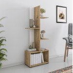 ΒΙΒΛΙΟΘΗΚΗ TRIVIO HM18195.03 ΜΕΛΑΜΙΝΗ ΣΕ ΛΕΥΚΟ-ATLANTIS GREEN 50x25x12