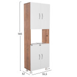 ΕΠΙΠΛΟ ΚΟΥΖΙΝΑΣ/ΝΤΟΥΛΑΠΙ RAD HM18196.04 ΜΕΛΑΜΙΝΗ ΦΥΣΙΚΟ-ΛΕΥΚΟ 55,5x32x