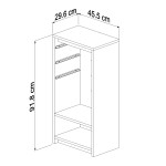 ΣΥΡΤΑΡΙΕΡΑ SANI HM18198.03 ΜΕΛΑΜΙΝΗ SONAMA-ΛΕΥΚΑ ΣΥΡΤΑΡΙΑ P.E. 45,5x30