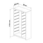 ΣΥΡΤΑΡΙΕΡΑ SANI HM18202.03 ΜΕΛΑΜΙΝΗ SONAMA-14 ΛΕΥΚΑ ΣΥΡΤΑΡΙΑ P.E. 69x2