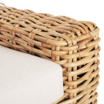 ΠΟΛΥΘΡΟΝΑ TROPEL HM9810 ΞΥΛΟ MANGO-RATTAN ΦΥΣΙΚΟ-ΛΕΥΚΑ ΜΑΞΙΛΑΡΙΑ 110x8