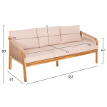 ΣΕΤ ΣΑΛΟΝΙ ΕΞ.ΧΩΡΟΥ 4ΤΜΧ ROSSWELL HM6084.02 ΞΥΛΟ ΑΚΑΚΙΑΣ-ΣΧΟΙΝΙ-ΜΠΕΖ Μ