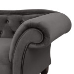 ΑΝΑΚΛΙΝΔΡΟ T.CHESTERFIELD ΓΚΡΙ ΒΕΛΟΥΔΟ NIOVI HM3007.10 ΑΡ.ΜΠΡΑΤΣO 189x