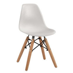 ΚΑΡΕΚΛΑ TWIST KID HM8453.01 ΞΥΛΙΝΑ ΠΟΔΙΑ Κ ΚΑΘΙΣΜΑ PP ΛΕΥΚΟ 31x34x55.5