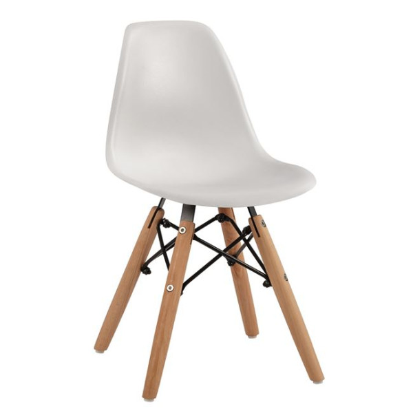 ΚΑΡΕΚΛΑ TWIST KID HM8453.01 ΞΥΛΙΝΑ ΠΟΔΙΑ Κ ΚΑΘΙΣΜΑ PP ΛΕΥΚΟ 30,5Χ33Χ59