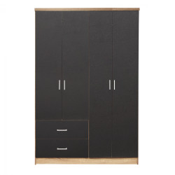 ΝΤΟΥΛΑΠΑ 4ΦΥΛΛΗ BRIANA ME 2 ΣΥΡΤΑΡΙΑ HM339.04 SONAMA-ΓΚΡΙ 120Χ42,5Χ180