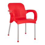 ΠΟΛΥΘΡΟΝΑ ΠΟΛΥΠΡΟΠΥΛΕΝΙΟΥ KAREK HM5592.04 ΧΡΩΜΑ ΚΟΚΚΙΝΟ ΜΕ ΠΟΔΙ ΑΛΟΥΜΙ
