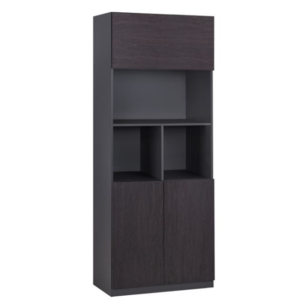 ΒΙΒΛΙΟΘΗΚΗ ΓΡΑΦΕΙΟΥ ΕΠΑΓΓΕΛΜΑΤΙΚΗ ROSEWOOD HM2089 ΜΕΛΑΜΙΝΗ ΓΚΡΙ-WENGE