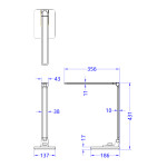 ΦΩΤΙΣΤΙΚΟ ΓΡΑΦΕΙΟΥ LED BLAIN PRO HM4458.07 ΓΚΡΙ ΒΑΣΗ ABS & ΑΛΟΥΜΙΝΙΟ 3