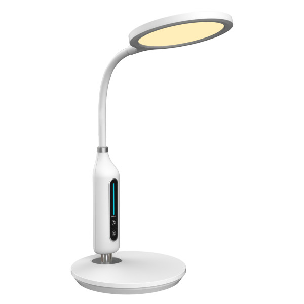 ΦΩΤΙΣΤΙΚΟ ΓΡΑΦΕΙΟΥ LED BLAIN HM4460.01 ΛΕΥΚΟ ABS & ΣΙΛΙΚΟΝΗ Φ18,5x40,7