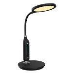 ΦΩΤΙΣΤΙΚΟ ΓΡΑΦΕΙΟΥ LED BLAIN HM4460.02 ΜΑΥΡΟ ABS & ΣΙΛΙΚΟΝΗ Φ18,5x40,7