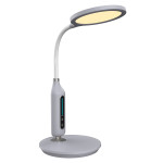 ΦΩΤΙΣΤΙΚΟ ΓΡΑΦΕΙΟΥ LED BLAIN HM4460.07 ΓΚΡΙ ABS-ΛΕΥΚΗ ΣΙΛΙΚΟΝΗ Φ18,5x4
