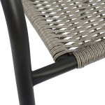 ΠΟΛΥΘΡΟΝΑ ΚΑΡΕΚΛΑ CAMEL HM5015.01 ΓΚΡΙ ΜΕΤΑΛΛΙΚΗ ΜΕ WICKER 48x48-53x72