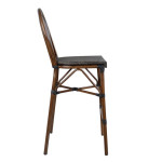 ΣΚΑΜΠΟ ΑΛΟΥΜΙΝΙΟΥ AZARIA HM5059 BAMBOO LOOK ΚΑΦΕ ΜΕ TEXTLINE 44x52x115