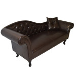 ΑΝΑΚΛΙΝΔΡΟ T.CHESTERFIELD NIOVI HM3007.01 PU ΣΚ.ΚΑΦΕ-ΜΑΥΡΑ ΠΟΔΙΑ 190x6