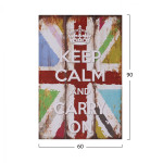 ΠΙΝΑΚΑΣ ΚΑΜΒΑΣ KEEP CALM HM7154.03 60X90X2.5 εκ.