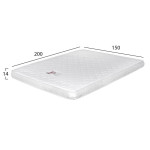 ΣΤΡΩΜΑ ΜΕ FOAM ΧΩΡΙΣ ΕΛΑΤΗΡΙΑ JORDY 150X200x15Y-- HM374.05  (ROLL PACK