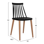 ΣΕΤ 5ΤΜΧ ΤΡΑΠΕΖΙ 140x80x76 cm SONAMA & ΚΑΡΕΚΛΕΣ VANESSA ΜΑΥΡΕΣ ΜΕΤΑΛΛΙ