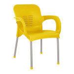 ΠΟΛΥΘΡΟΝΑ ΠΟΛΥΠΡΟΠΥΛΕΝΙΟΥ KAREK HM5592.09 ΧΡΩΜΑ ΚΙΤΡΙΝΟ ΜΕ ΠΟΔΙ ΑΛΟΥΜΙ