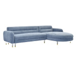 ΚΑΝΑΠΕΣ ΓΩΝΙΑ ΑΝΑΣΤΡ. FLYER HM6072.06 MIST BLUE ΥΦΑΣΜΑ-ΜΕΤΑΛ.ΠΟΔΙΑ 285