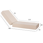 ΜΑΞΙΛΑΡΙ ΞΑΠΛΩΣΤΡΑΣ TEXTILENE SIFNOS ΜΠΕΖ HM11761.02 200(120+80)x70x20