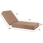 ΜΑΞΙΛΑΡΙ ΞΑΠΛΩΣΤΡΑΣ TEXTILENE SIFNOS ΜΟΚΑ HM11761.04 200(120+80)x70x20