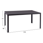 ΣΕΤ ΕΞ.ΧΩΡΟΥ 5ΤΜΧ LEOFER HM21004 ΜΕΤΑΛ.ΤΡΑΠΕΖΙ-4 ΠΟΛΥΘΡΟΝΕΣ ΜΕΤΑΛΛΙΚΕΣ