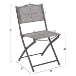 ΣΕΤ ΕΞ.ΧΩΡΟΥ 5ΤΜΧ MAG HM21033 ΤΡΑΠΕΖΙ ADAM & 4 ΠΤΥΣΣΟΜΕΝΕΣ ΚΑΡΕΚΛΕΣ ΓΚ