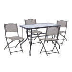 ΣΕΤ ΕΞ.ΧΩΡΟΥ 5ΤΜΧ MAG HM21033 ΤΡΑΠΕΖΙ ADAM & 4 ΠΤΥΣΣΟΜΕΝΕΣ ΚΑΡΕΚΛΕΣ ΓΚ
