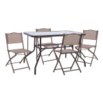 ΣΕΤ ΕΞ.ΧΩΡΟΥ 5ΤΜΧ MAG HM21034 ΤΡΑΠΕΖΙ ADAM & 4 ΠΤΥΣΣΟΜΕΝΕΣ ΚΑΡΕΚΛΕΣ-ΚΑ