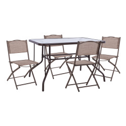 ΣΕΤ ΕΞ.ΧΩΡΟΥ 5ΤΜΧ MAG HM21034 ΤΡΑΠΕΖΙ ADAM & 4 ΠΤΥΣΣΟΜΕΝΕΣ ΚΑΡΕΚΛΕΣ-ΚΑ