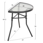 ΣΕΤ ΕΞ.ΧΩΡΟΥ 3ΤΜΧ LIMAG HM21039 ΤΡΑΠΕΖΙ ΗΜΙΚΥΚΛΙΚΟ & 2 ΠΤΥΣΣΟΜΕΝΕΣ ΚΑΡ