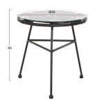 ΣΕΤ ΕΞΩΤΕΡΙΚΟΥ ΧΩΡΟΥ 3ΤΜΧ ALLEGRA HM21047.12 ΜΑΥΡΟ ΣΥΝΘ.RATTAN & ΜΕΤΑΛ